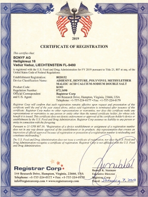 Certificate-FDA-OlivaFix-Gold